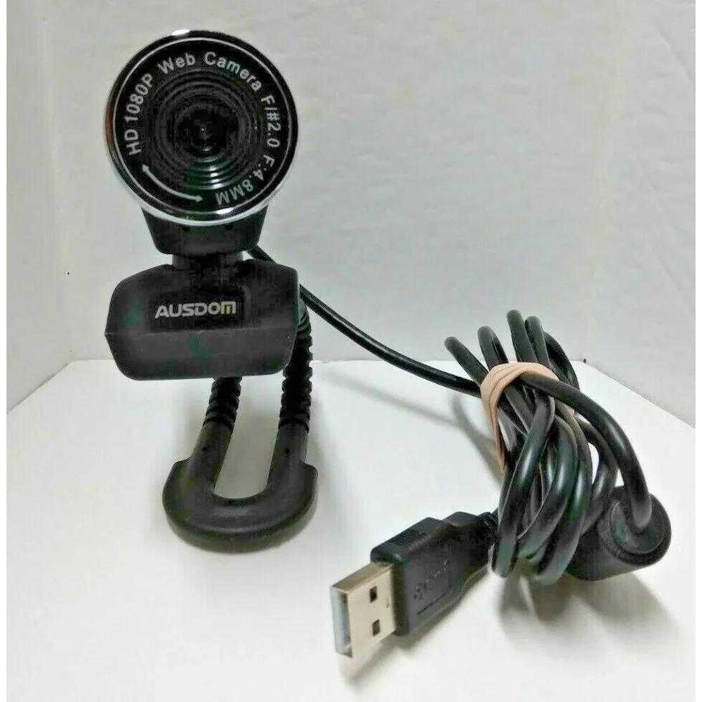 AUSDOM AW615 1080p PC WebCam 12MP with‎ Built-in Mic